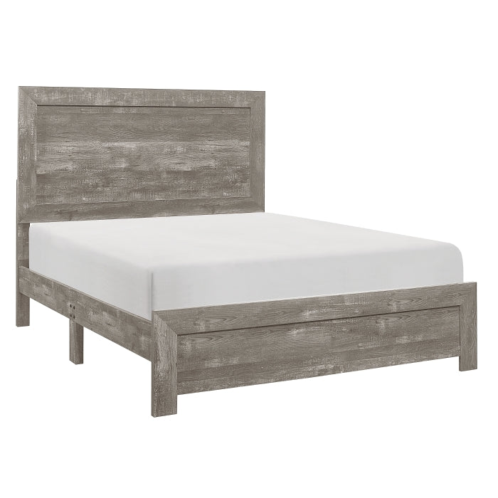 Rustic Gray Queen Size Bed Frame