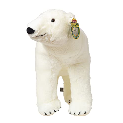 Melissa & Doug Giant Polar Bear - Lifelike Plush Toy (3 Feet Long), White - Extra Large Stuffed Animal for Ages 3+