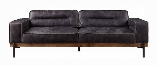 Silchester Sofa Antique Ebony Top Grain Leather