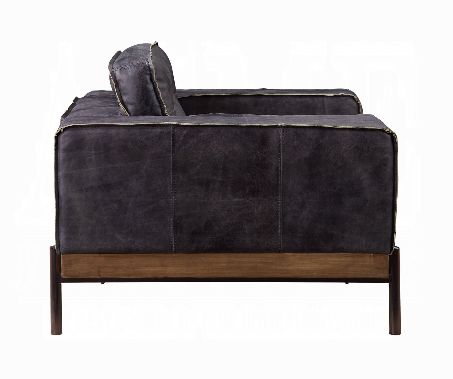 Silchester Sofa Antique Ebony Top Grain Leather