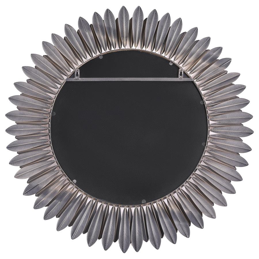 Tuscany 35 x 35 Inch Sunburst Wall Mirror Gold