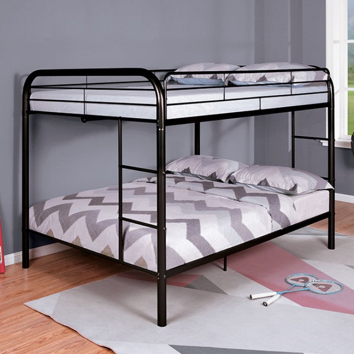 Black Full over Full Size Bunkbed