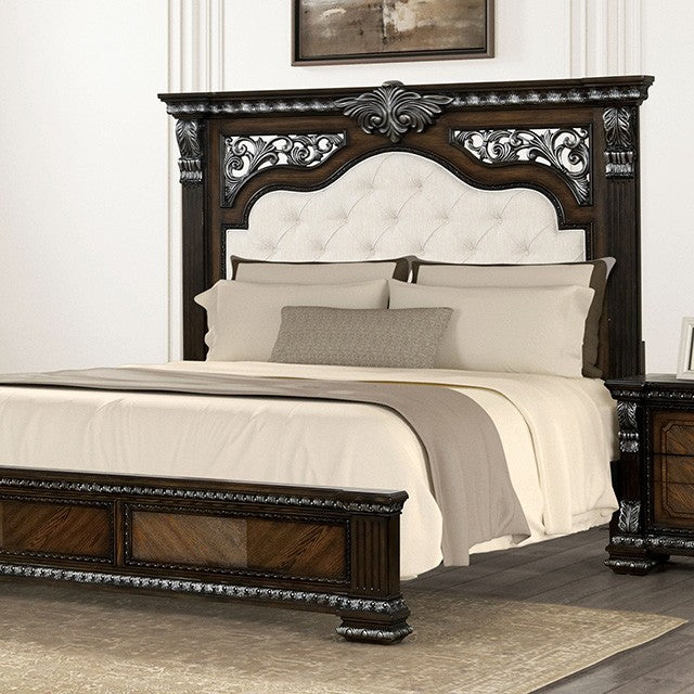 Vintage Classic Espresso 4 piece Bedroom Set