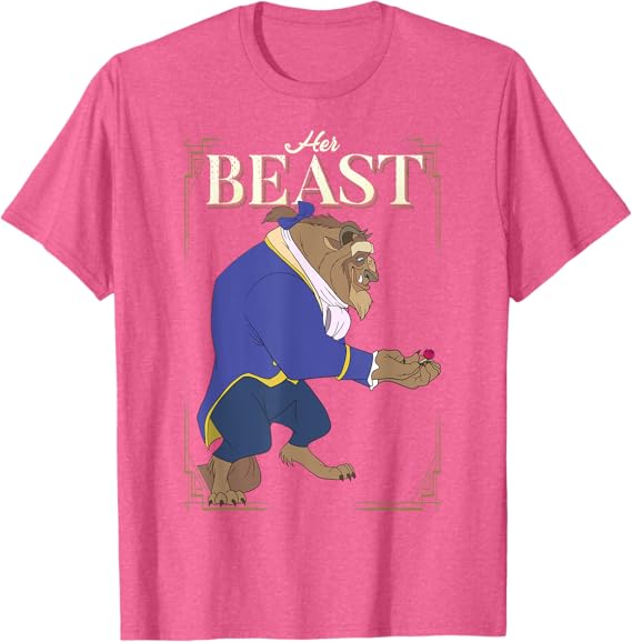 Disney Beauty and the Beast Her Beast Framed Portrait T-Shirt