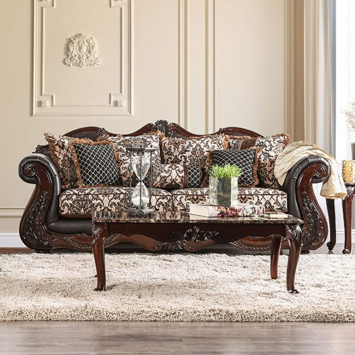 Vintage Victorian Inspired 2 piece Sofa Loveseat Set