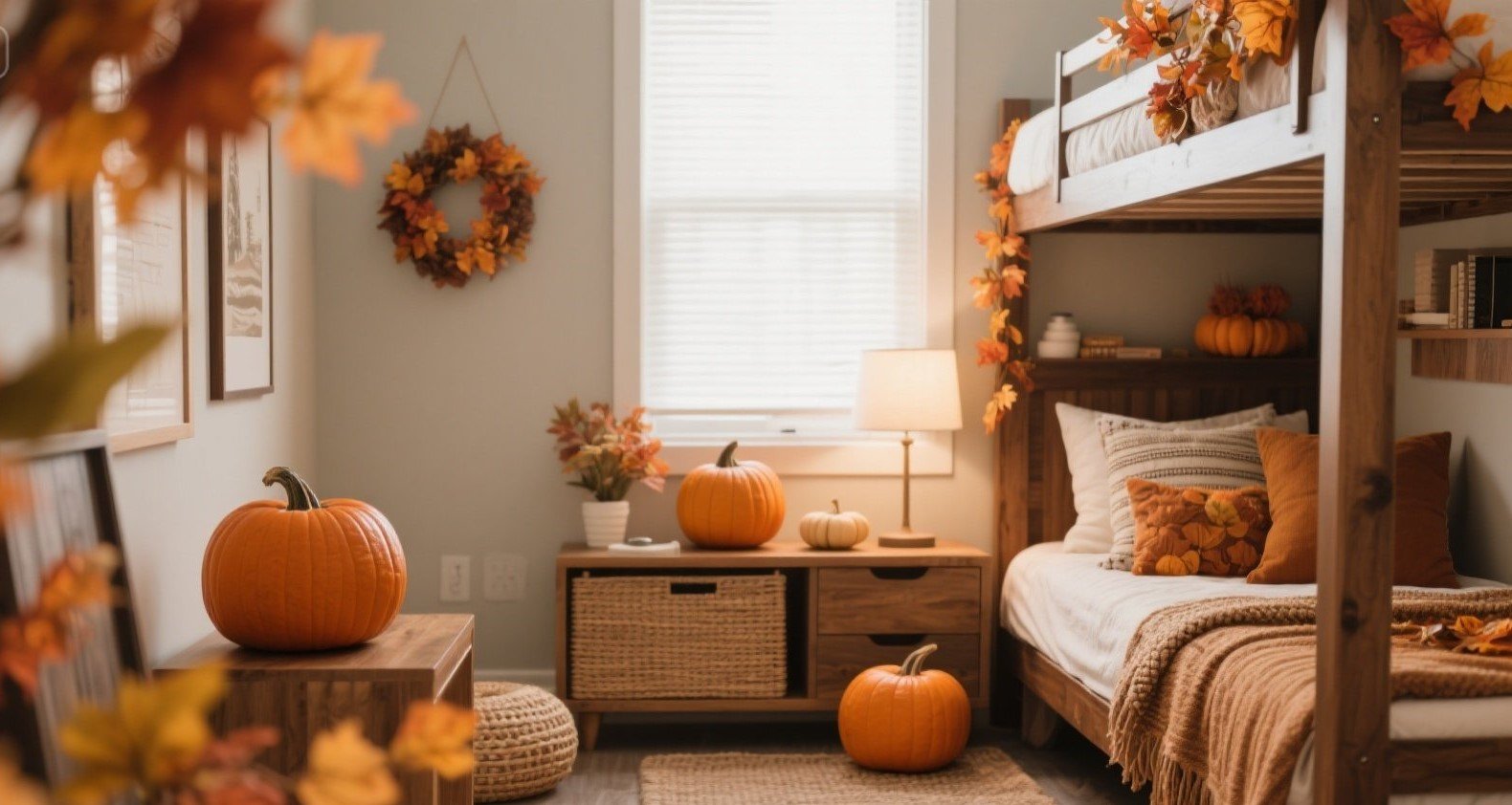 College Dorm Fall Decor