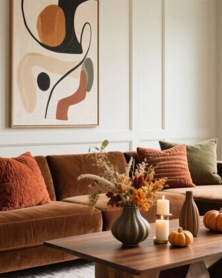 Modern Boho Fall Living Room Ideas | Subtle, Cozy & Chic Decor