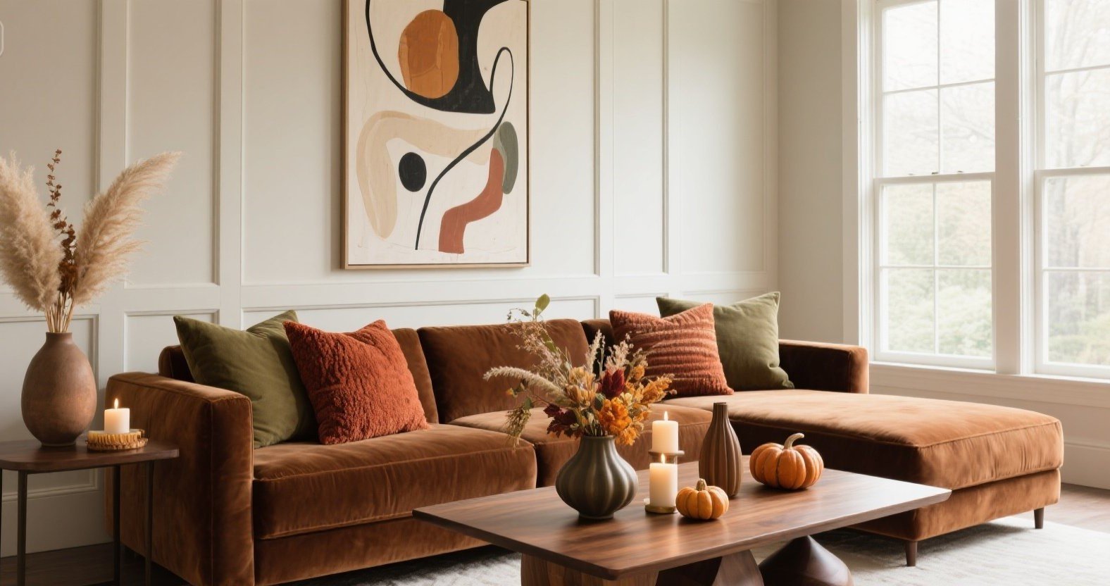 Modern Boho Fall Living Room Ideas | Subtle, Cozy & Chic Decor