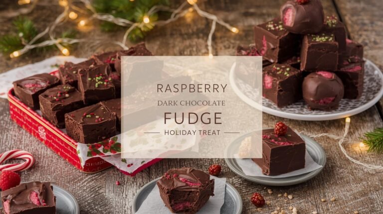 Raspberry Dark Chocolate Fudge Recipe – Holiday Squares & Fudge Balls