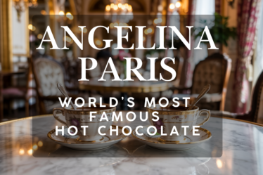 Elegant Belle Époque French tea salon inspired by early 1900s Paris, featuring small porcelain tea cups of traditional drinking chocolate served on a marble table, reflecting historic French luxury and restraint.