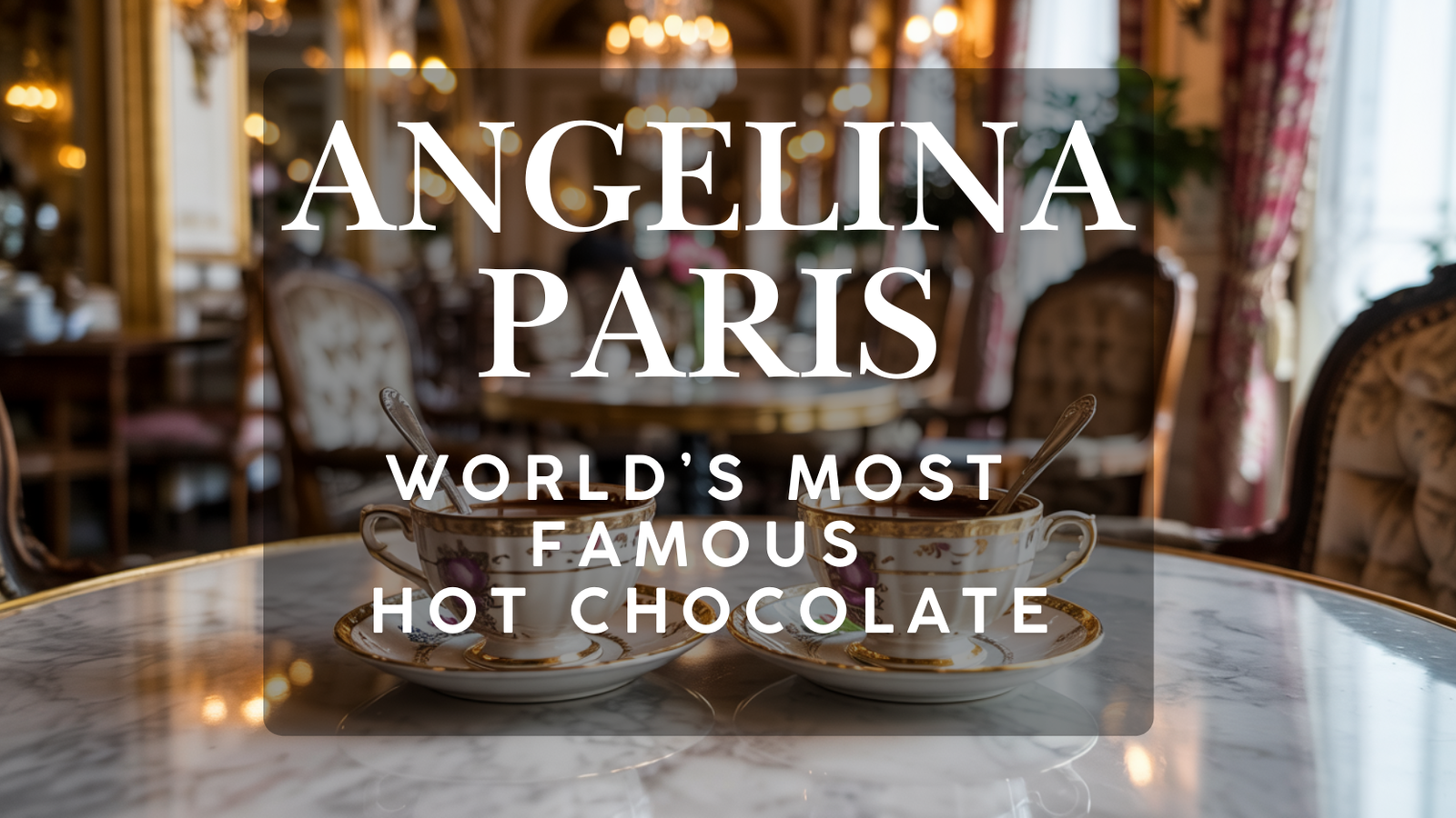 Elegant Belle Époque French tea salon inspired by early 1900s Paris, featuring small porcelain tea cups of traditional drinking chocolate served on a marble table, reflecting historic French luxury and restraint.