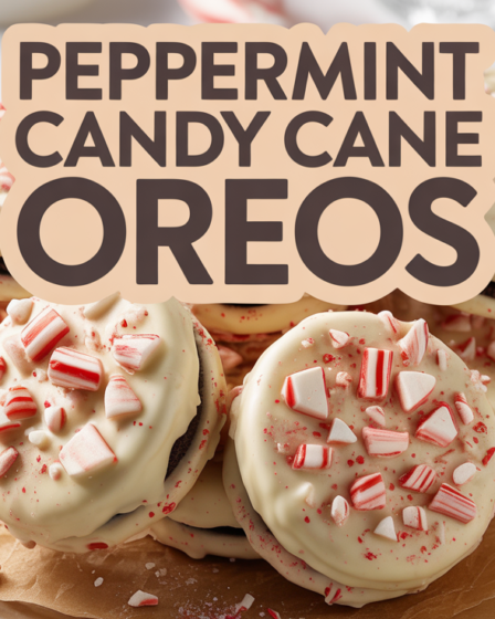 Holiday Favorite Peppermint Candy Cane Oreos