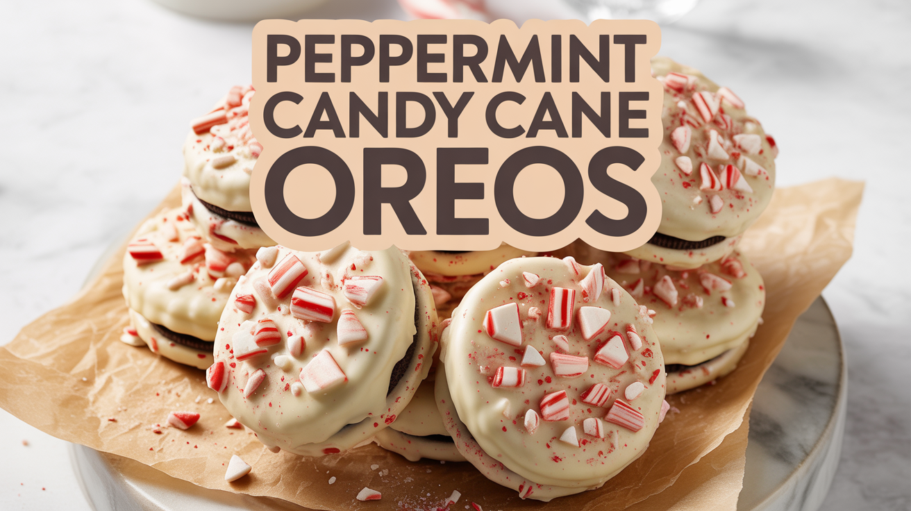 Holiday Favorite Peppermint Candy Cane Oreos