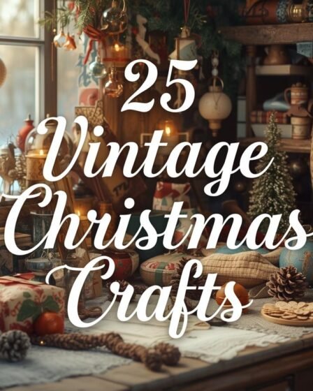 25 vintage Christmas crafts