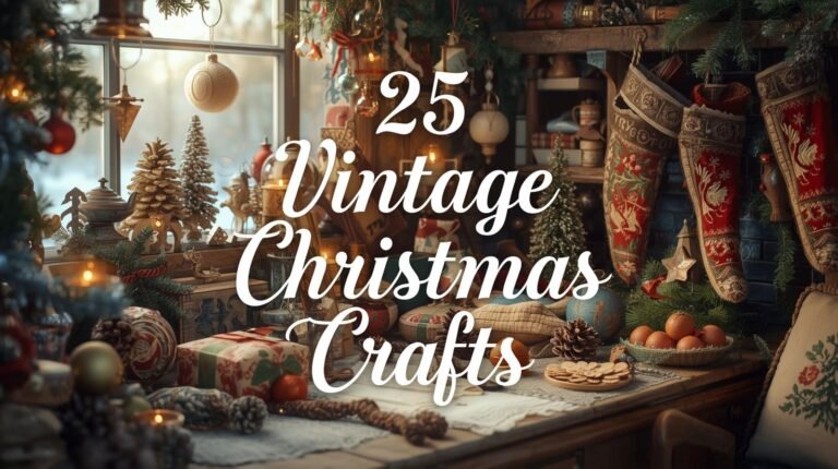 25 vintage Christmas crafts