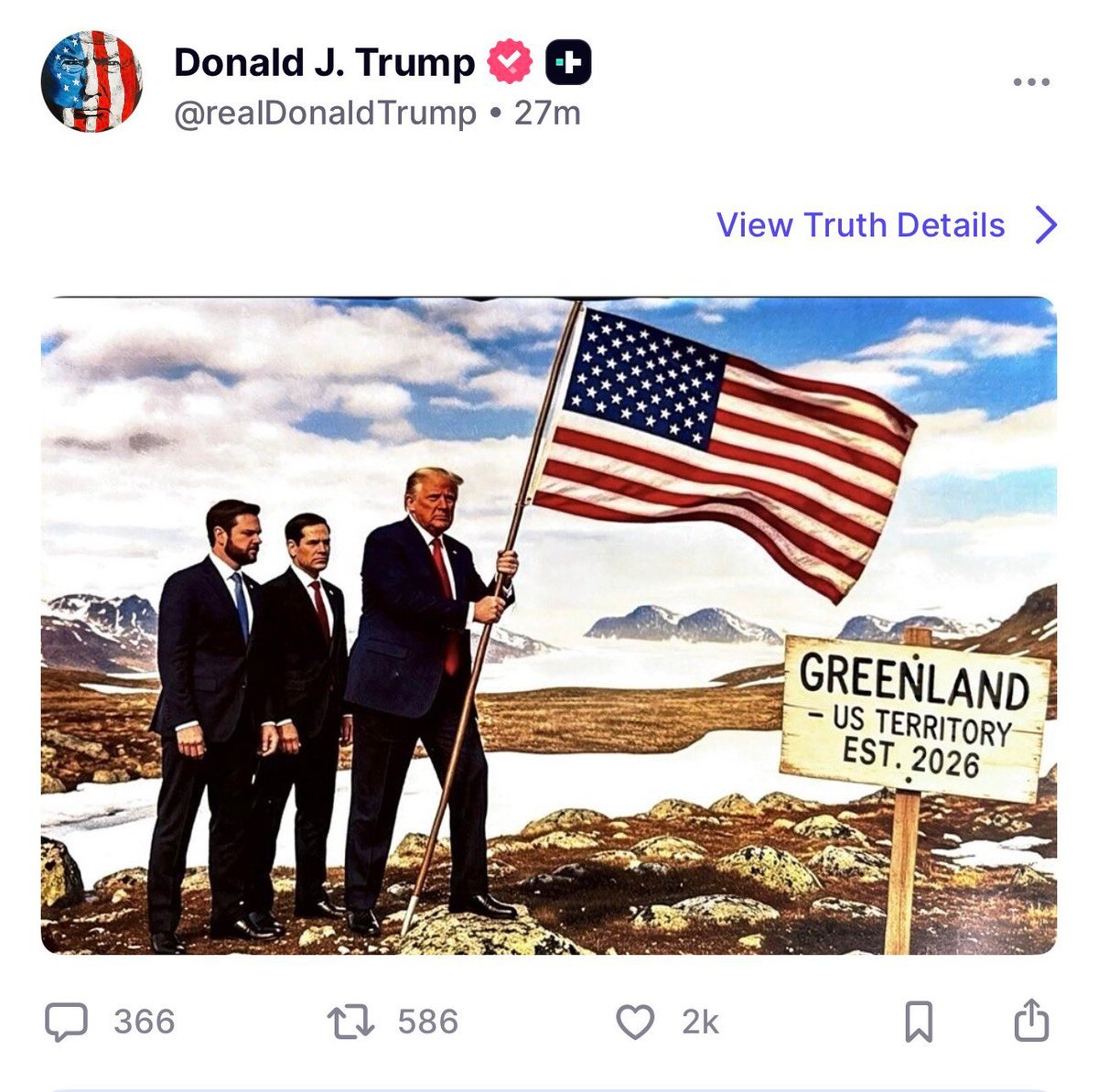 Donald Trump image associated with Greenland amid Arctic geopolitical tensions and preparedness discussions