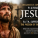 Editorial image illustrating Jim Caviezel’s experience portraying Jesus in The Passion of the Christ, with a crown of thorns and text about faith, suffering and filming.