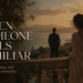 Woman overlooking a sunset terrace with a distant man, illustrating soulmates, emotional connection, intuition, timing, and the feeling that someone is strangely familiar.