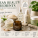 Korean skincare ingredients for women over 40 featuring niacinamide, centella asiatica, ceramides, snail mucin, fermented essence, and sunscreen.
